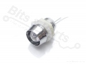 LED fitting/armatuur 10mm kunststof chrome